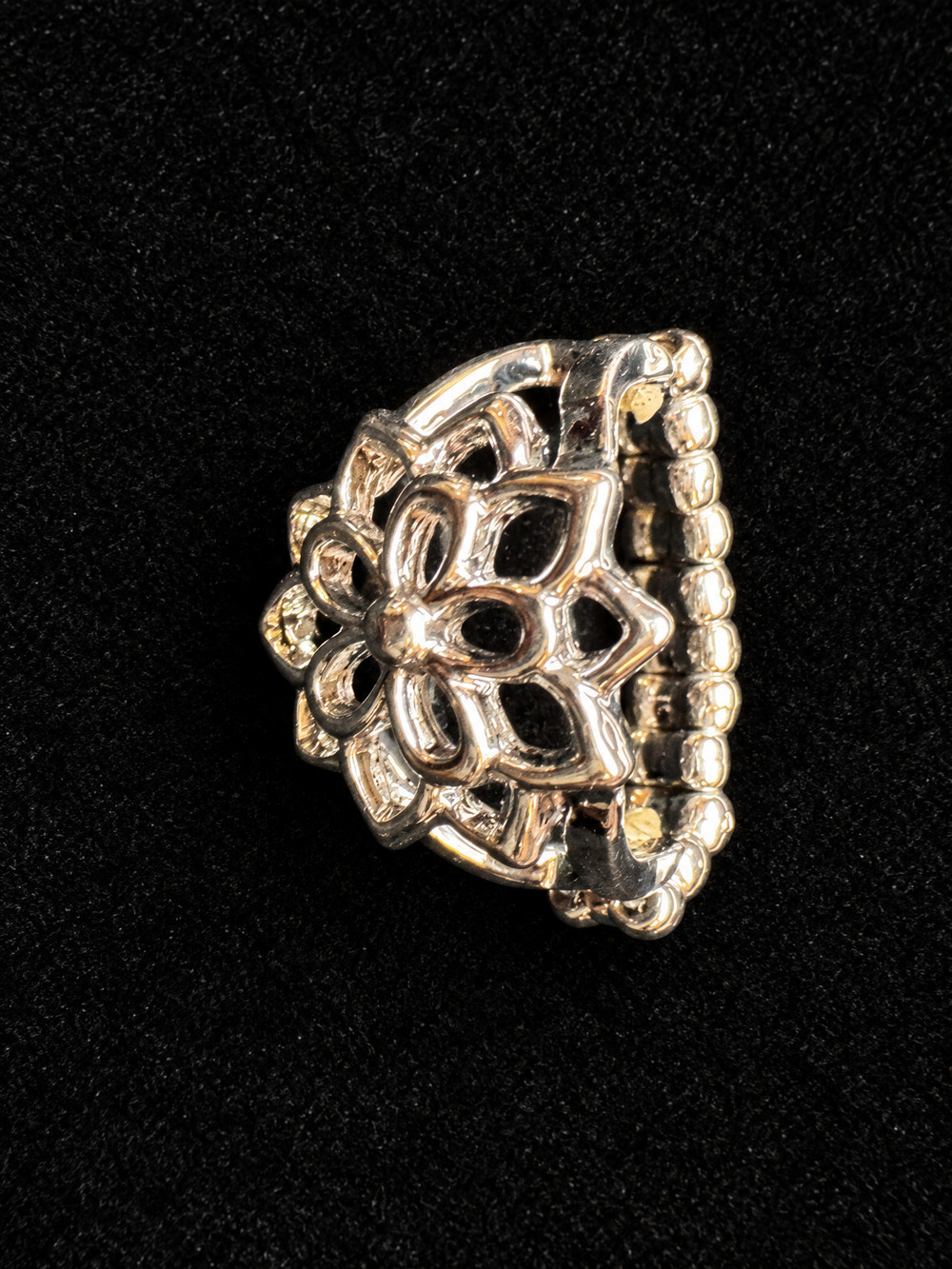 ⚜️ Filigree Stretch Ring | Floral Openwork | Silver-Tone & Gold-Tone 💗